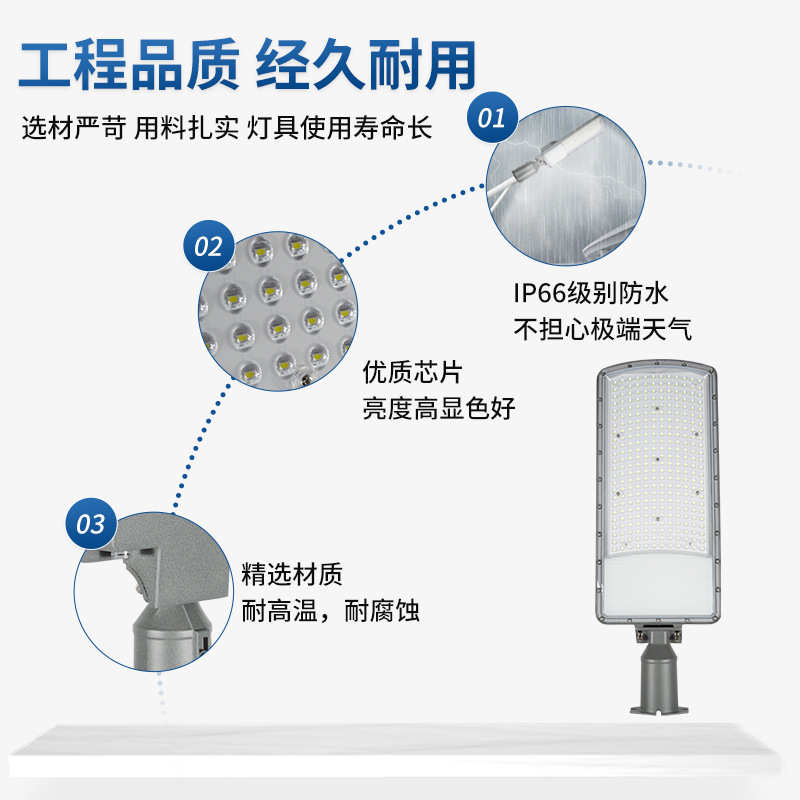 市政市电路灯接电款 路灯灯头家用院子新农村庭院公园照明led路灯