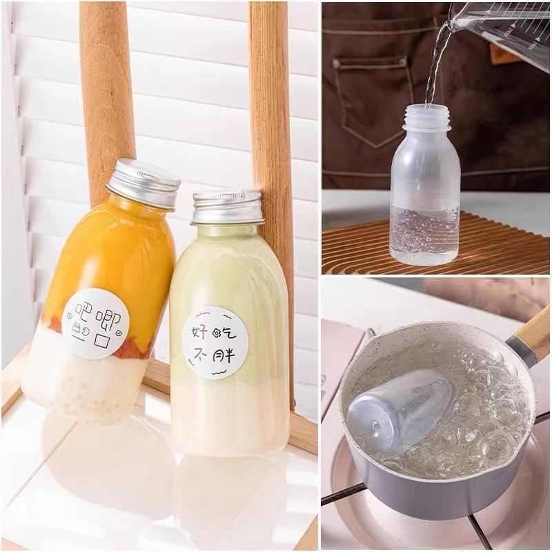 400毫升耐高温pp特厚瓶网红饮料瓶海底椰汁果汁加厚塑料瓶泡茶杯