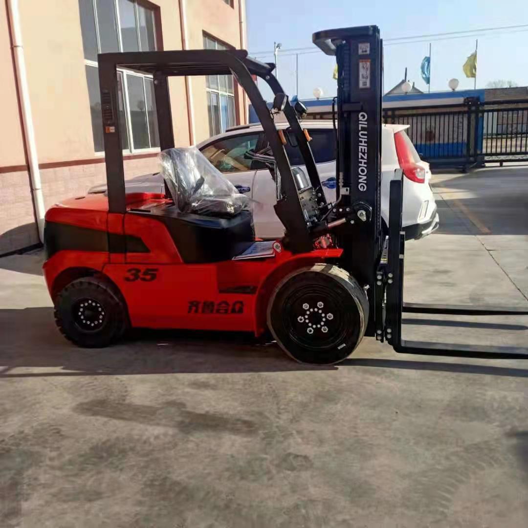 3吨标准仓库货运码头叉车 实心轮胎升高3米以上堆高叉车