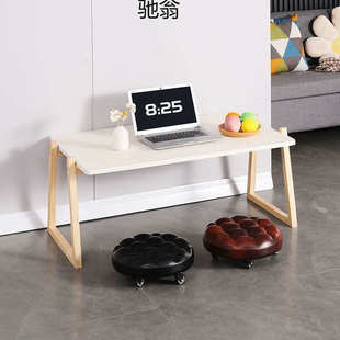 简单轮滑矮凳美缝带轮小凳子家用修脚移动小板凳带娃学步凳万向轮