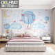 无缝墙布现代简约墙纸卧室客厅电视背景墙定制男孩女孩气球壁画