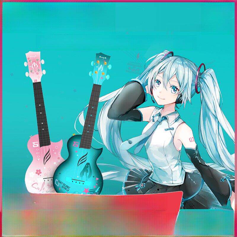 Enya的新产品初音未来联合尤克里里23英寸初学者女孩男孩和女孩