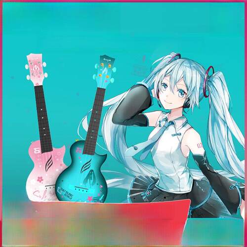 Enya的新产品初音未来联合尤克里里23英寸初学者女孩男孩和女孩