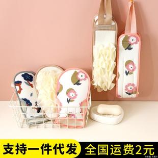 双层加厚搓澡巾洗澡布长条搓背巾神器强力搓泥去污家用专用拉背条