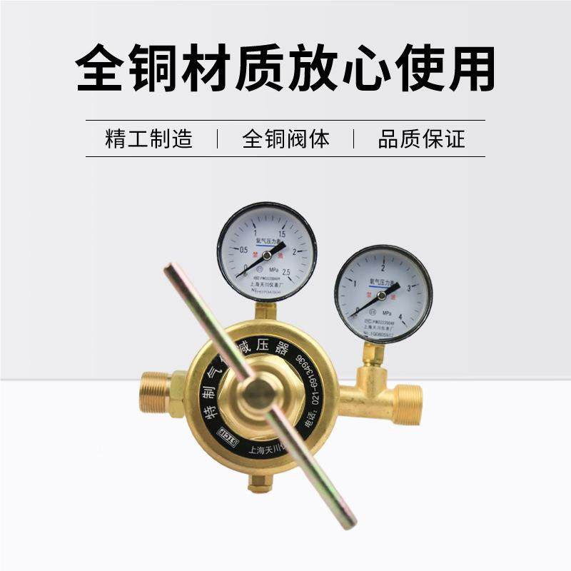 上海减压器 YQYG-22 4 2.5*4MPa天牌氧气减压器 减压川阀 调压阀