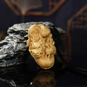 黄杨木雕生肖龙文玩手把件男随身盘玩木质家居工艺品神龙戏珠挂件