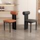 北欧实木餐椅家用网红奶油风靠背椅餐厅酒店设计师椅子咖啡厅商用
