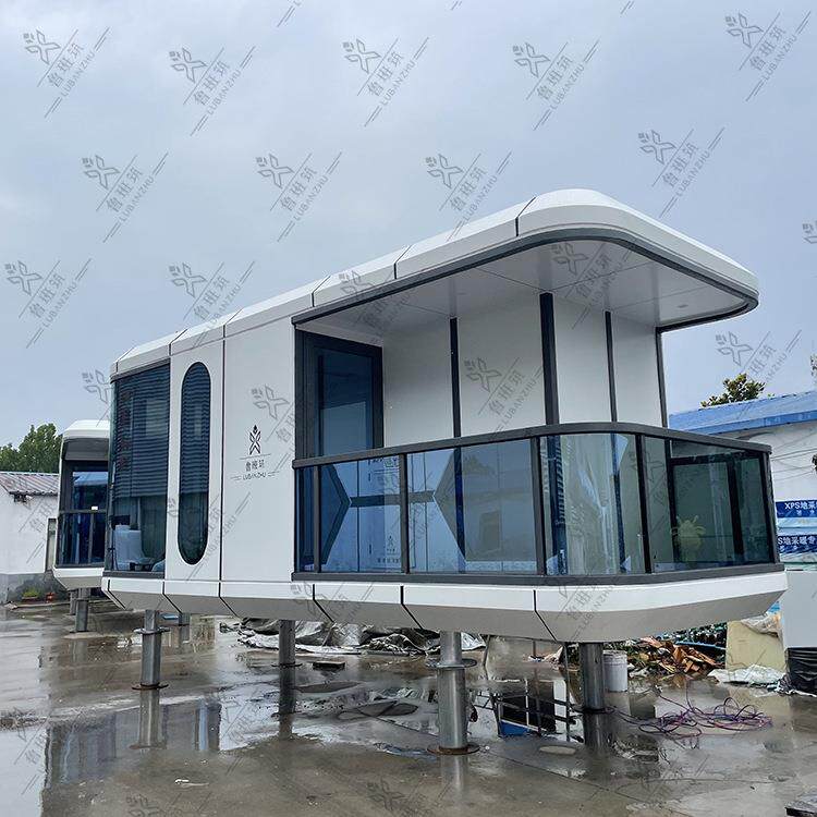网红户外打卡苹果仓可移动式景观酒店度假村旅游景点科技感民宿