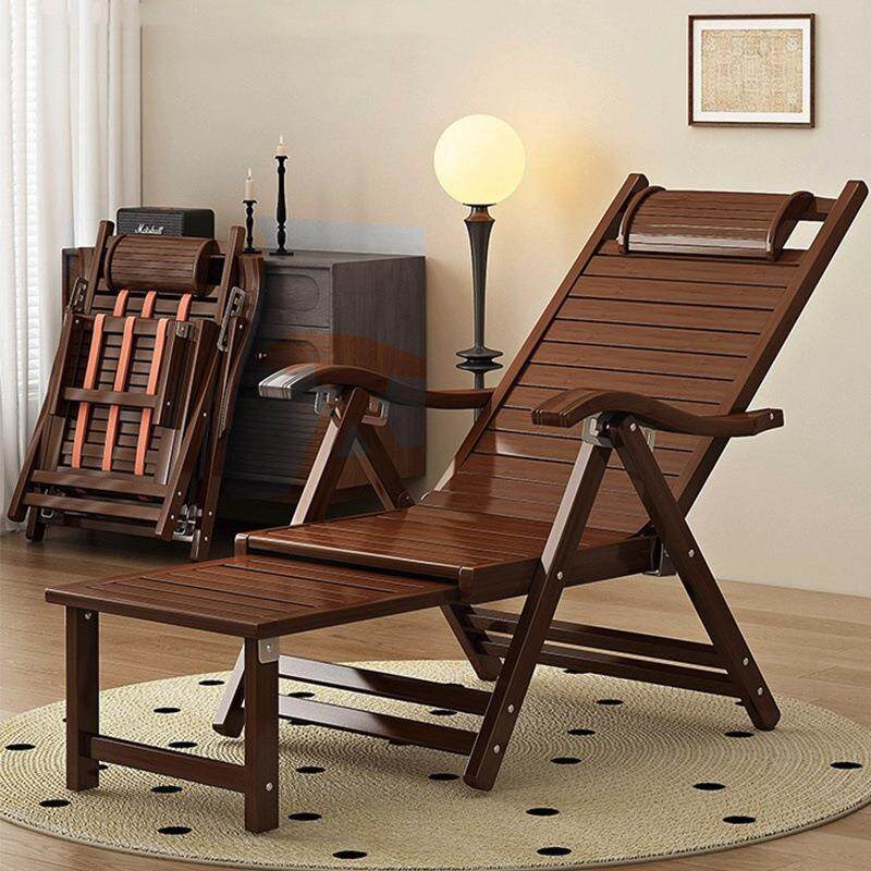 躺椅折叠午休阳台家用休闲老人结实耐用竹椅子可平躺午睡腾椅