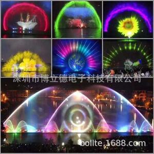 激光水幕电影投影设备音乐喷泉制作设计公司大型水秀水幕墙户外
