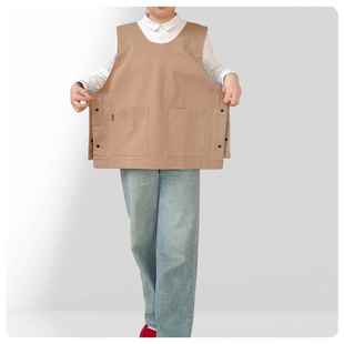 新罩款 防泼水裙餐围花饮店马ROH甲衣印字工服定制logo 男女工装