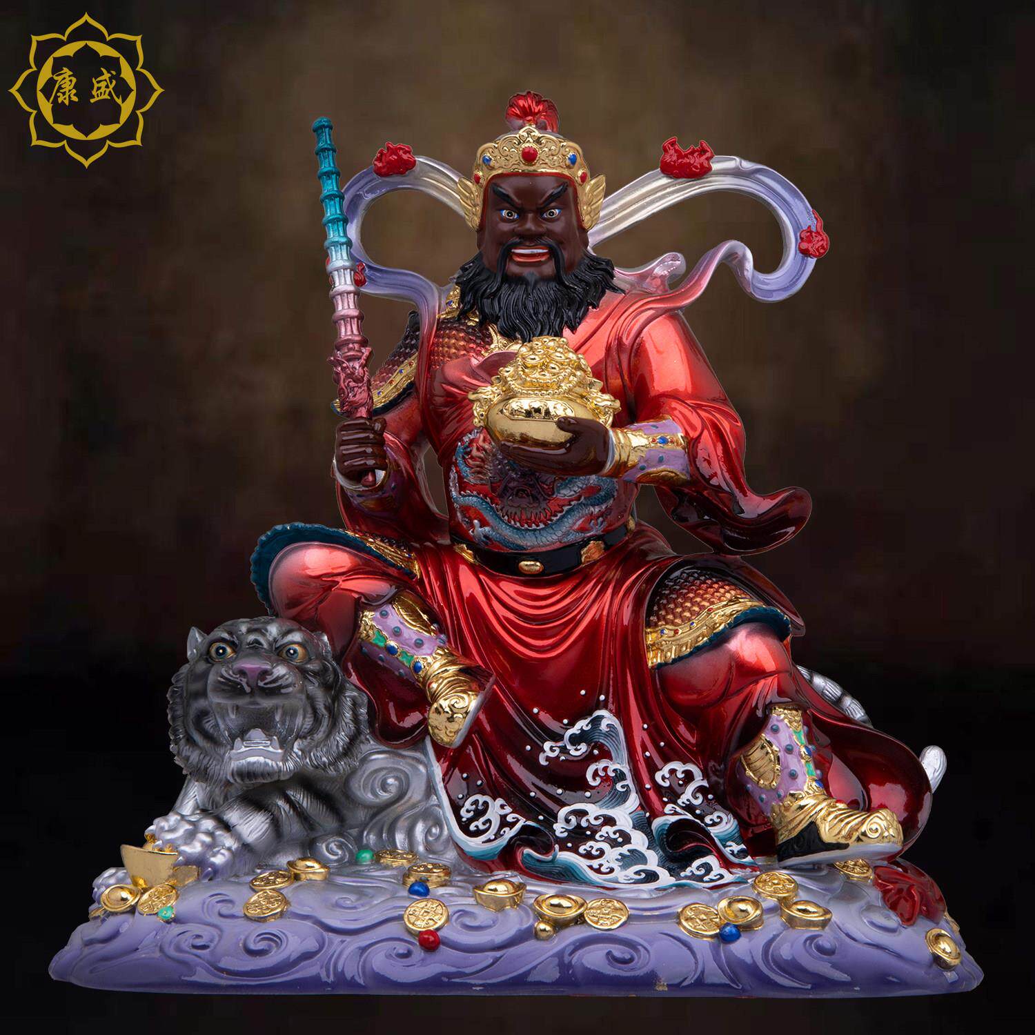 武财神赵公明神像树脂五路财神佛像赵元帅像工艺品摆件家用摆件