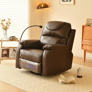 多功能单人沙发椅客厅阳台可睡可躺懒人躺椅头等太空舱沙发可旋转