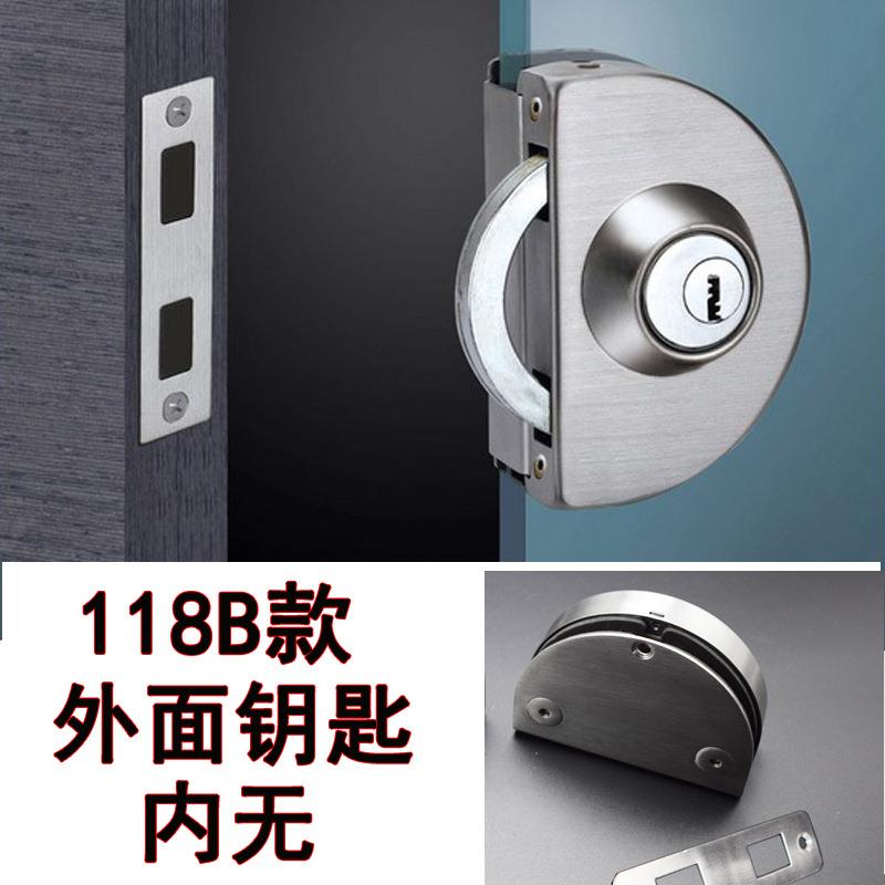 不锈钢玻璃门锁单门单开双门双开锁单开锁单门锁无框钢化玻璃门锁