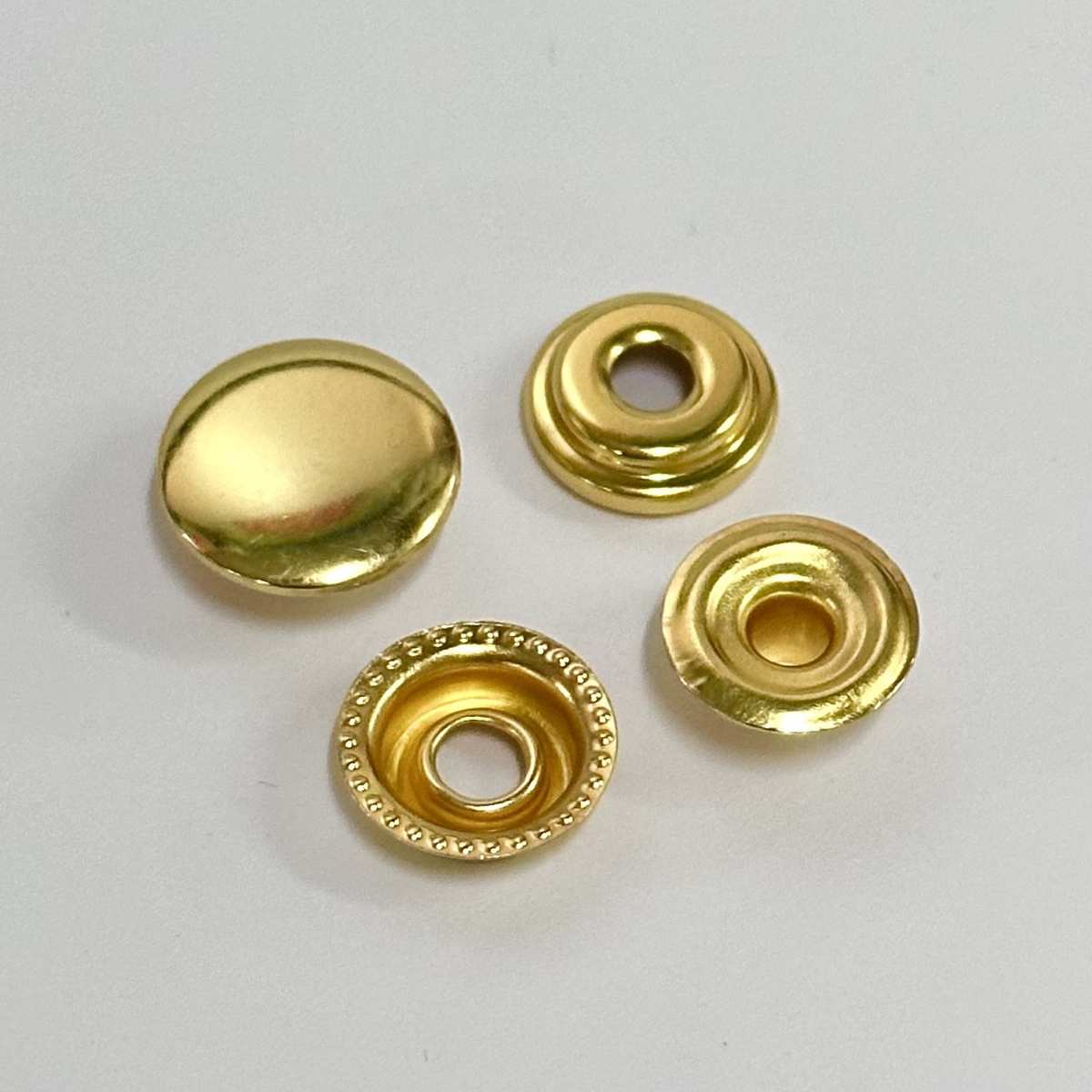 金色201四合扣 箱包服饰帽子铁质车缝扣 厂家批发