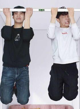 家用免打孔阳台衣杆伸缩帘杆多功能窗帘帘横F87575S5杆套装晾挂浴