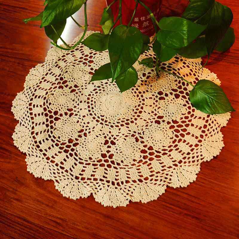 定制我爱我家纯手工钩织欧式蕾丝镂空桌垫餐垫万能盖巾拍摄道具,居家布艺,餐垫,淘宝优惠券,粉丝福利购,淘宝优惠卷