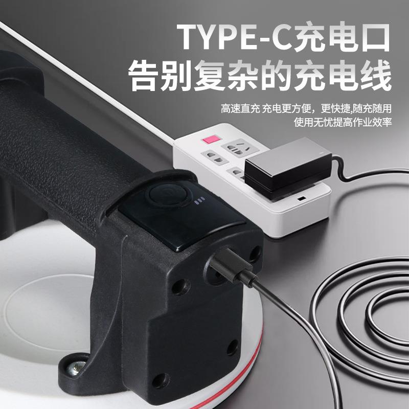 六寸数显大功率电动吸盘一键启动真空气泵玻璃瓷砖吸盘搬运工具