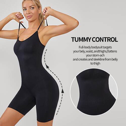 Underwear shapewear, belly hugging jumpsuit, flat angle