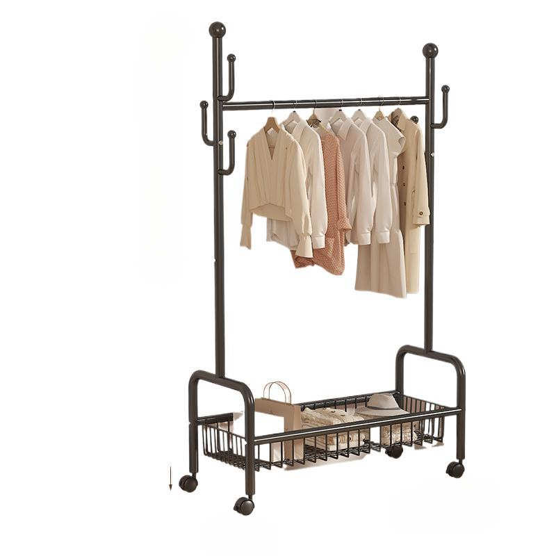 家用晾衣架落地式卧室衣帽架小型简易室内外入户折叠收纳凉晒衣服