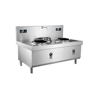 商用大功率炒锅酒店炒菜炉双头电炒灶节能猛火炉电灶眼5KW