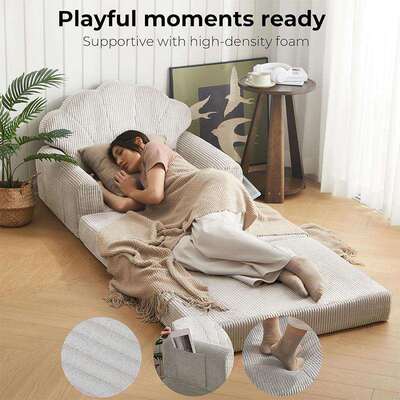 跨境压缩沙发压缩床垫高密海绵可折叠懒人沙发床Compressed sofa