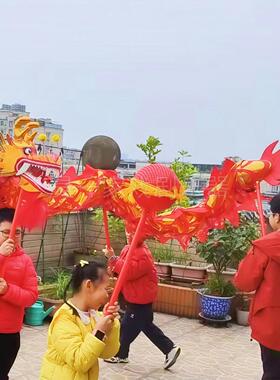 幼儿童舞龙道具小学生运动会舞龙舞狮表演出龙灯活动全整套昊一家
