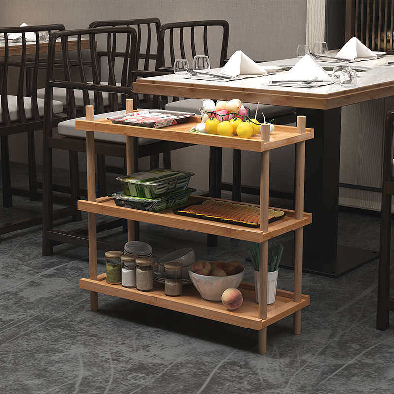 菜架子多层火锅店厨房放菜品层架饭店商用摆蔬菜盘竹木置物架,厨房/烹饪用具,厨房抽屉置物架,淘宝优惠券,粉丝福利购,淘宝优惠卷