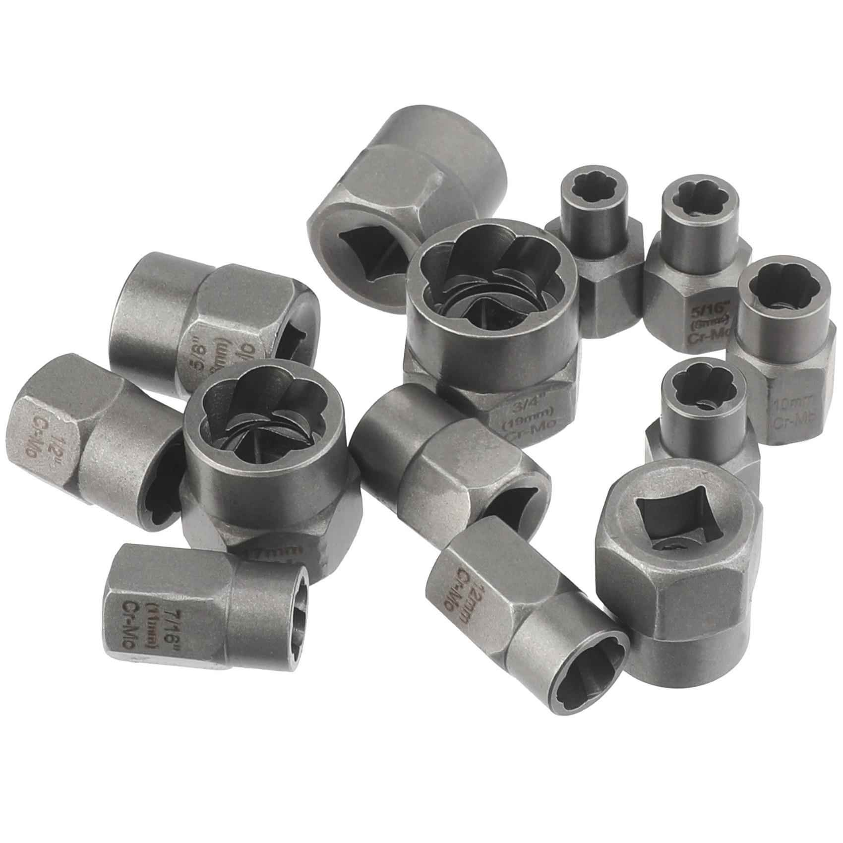 48p装螺母取出器螺取出器c左旋麻花丝钻拆工具滑牙TDG螺帽拆除器