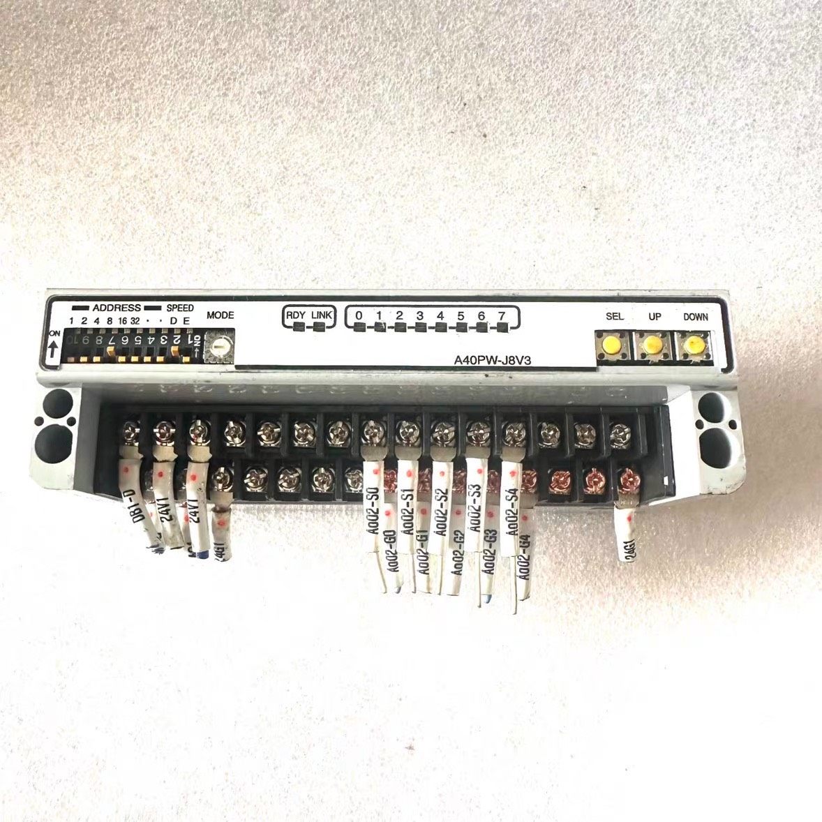 拆机二手 ANYWIRE A40PW-J8V3 端子台模块