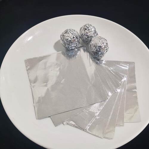 光亮面银色锡纸3号正方形切片7*7 8 9 10 12 13 20 30 45cm铝箔纸