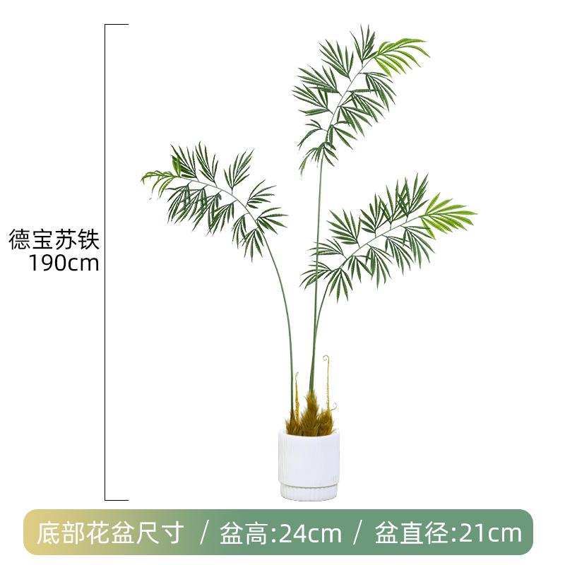 宝ins苏铁摆件假植假植装饰风花德室内物落地仿真绿北欧盆栽客厅