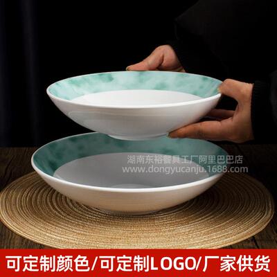 密胺酸菜鱼碗大号汤碗仿瓷沙拉深碗摔不烂大菜碗创意深盘商用餐具
