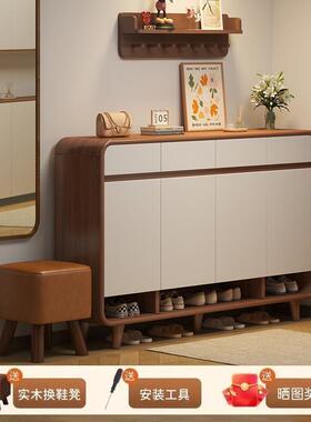 木鞋柜家用门口入新款2025户爆款室大实ZKH容量玄关储物收内纳柜