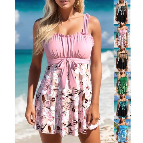 Split Fat Plus Size Printed Swimwear分体加肥加大尺码印花泳衣