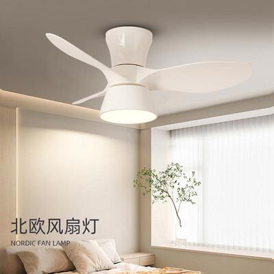 新款直销跨境北欧卧室风扇灯家用儿童吊扇灯变频静音电扇灯跨境热