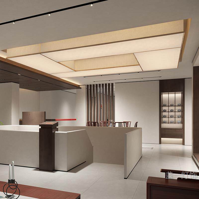酒店宴会厅大型吸顶灯别墅大堂售楼处大厅复式商务会议室灯具