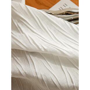 月珑纱燕尾纱纱帘白色窗帘透光不透人法式轻奢奶油隔断帘飘窗窗纱