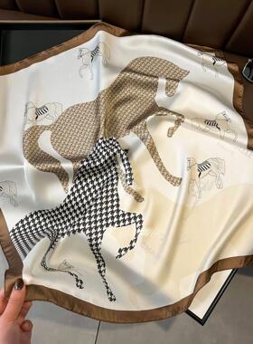 Square scarf 70cm satin square scarf silk 方巾70缎面方巾丝绸