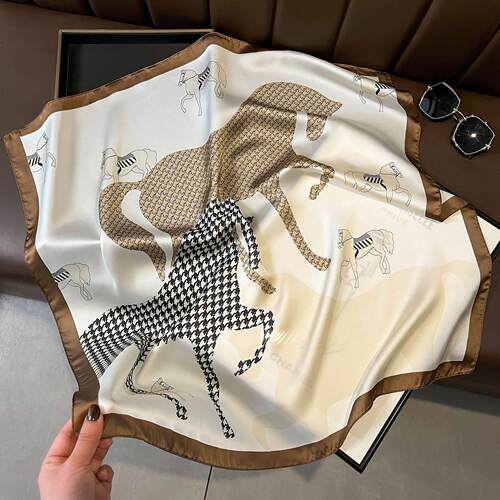 Square scarf 70cm satin square scarf silk 方巾70缎面方巾丝绸