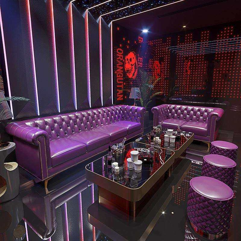 复古休闲酒店客厅欧式沙发甜品咖啡厅酒吧清吧西餐厅卡座沙发组合