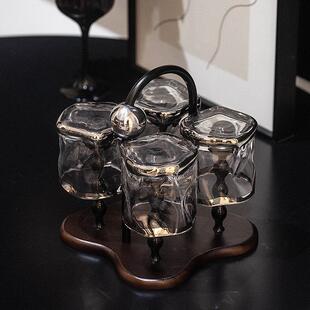 玻璃杯架放杯子置物架水杯架子倒挂沥水高级感轻奢酒杯放置架