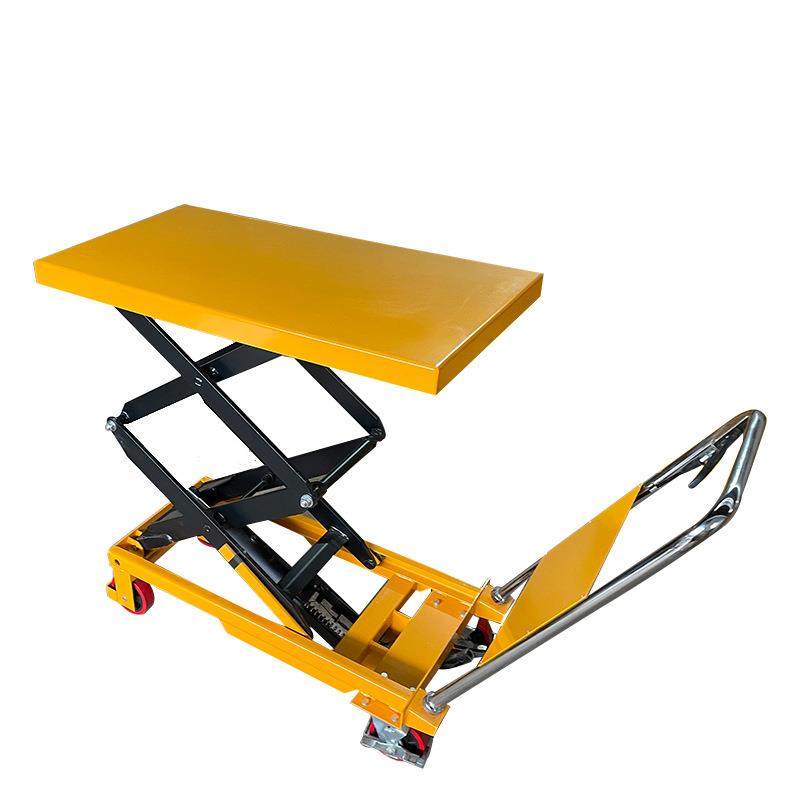SPS450手动液压升降小平台车|液压平台车|升降平台移动平台车
