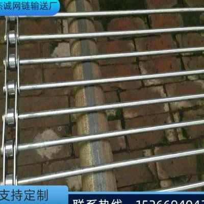 新品304不锈钢支轴链网带串杆链工业链条传动输送带流水线链杆品