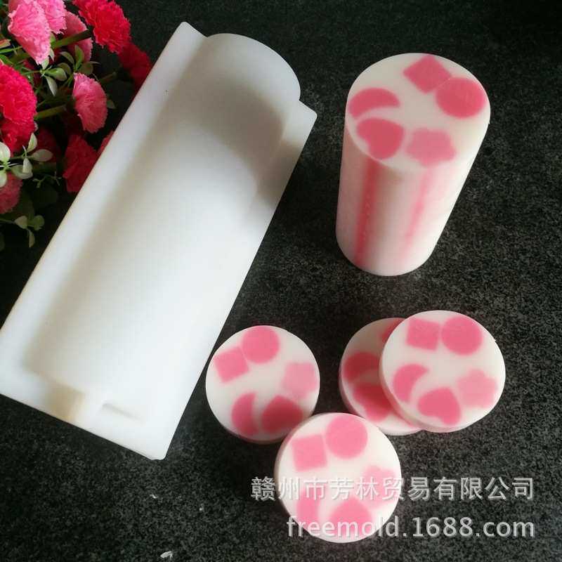 大圆手工2cm蜡烛模具模具. 皂柱7硅胶