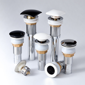 洗手盆台盆防臭排水管面盆弹跳下水器配件洗脸盆不锈钢下水管套装