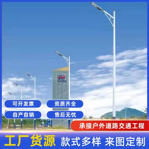 LED220V市电路灯太阳能庭院景观灯草坪灯道路照明高杆灯生产厂家