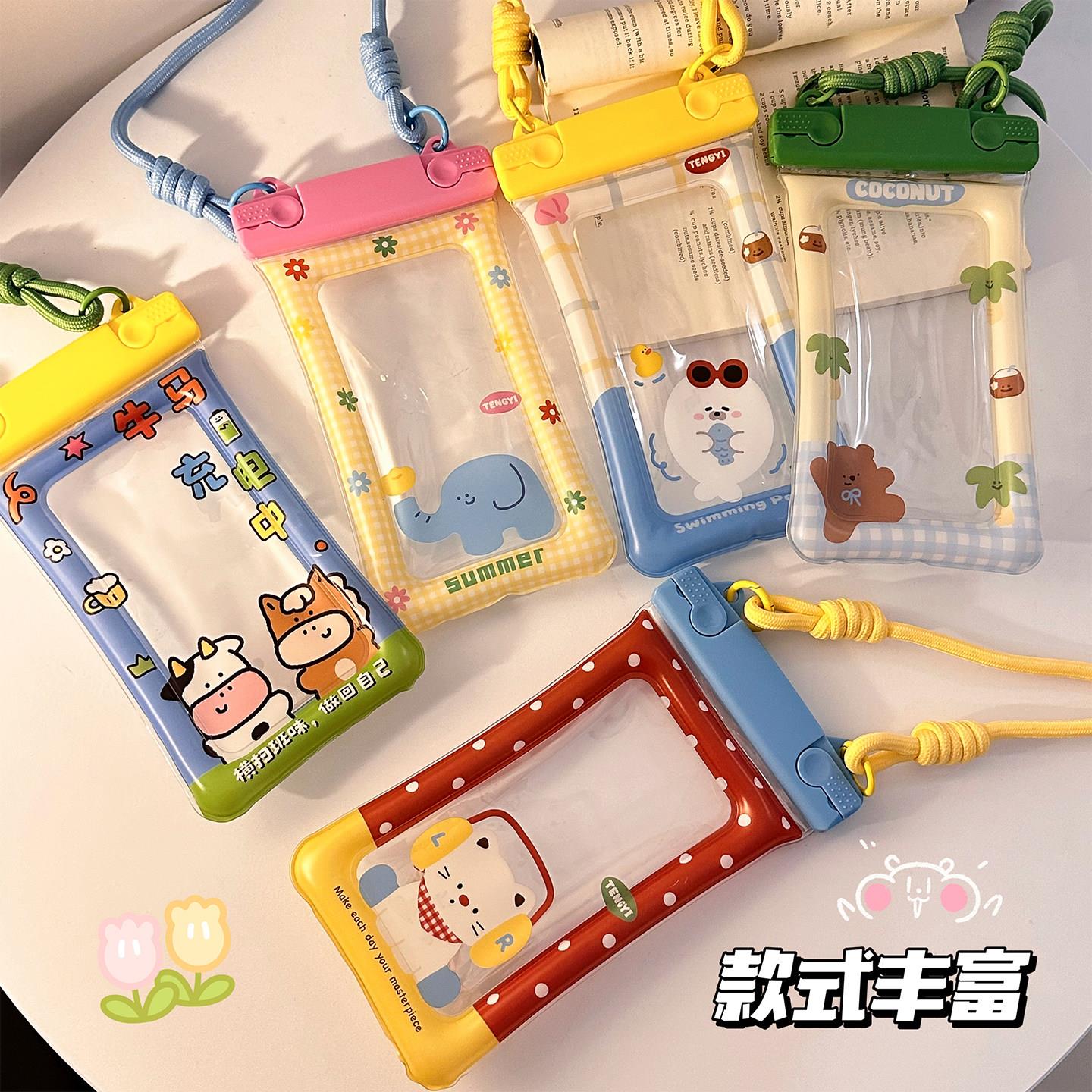 明卡防水手机袋防水套透可触控屏通幕拍照户外海边漂流游泳水上乐