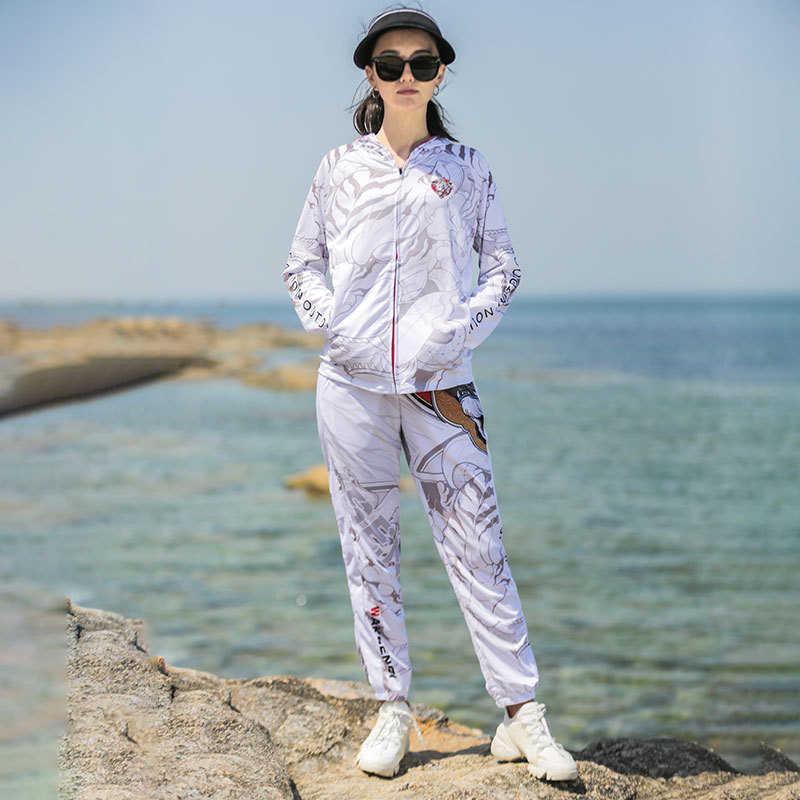 沃克森琦新款夏季连帽钓鱼服上衣