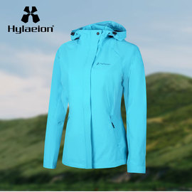 hylaeion热带雨林户外风衣连帽单层薄款春秋女登山服防风夹克外套